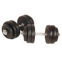 Load image into Gallery viewer, Kurzhantel Set 30kg -Metall massiv Stange 25mm