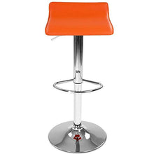 Load image into Gallery viewer, Barhocker Kunstleder Orange 2er