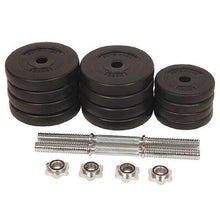 Load image into Gallery viewer, Kurzhantel Set 30kg -Metall massiv Stange 25mm