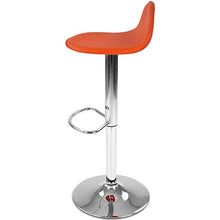 Load image into Gallery viewer, Barhocker Rückenlehne Orange 1er