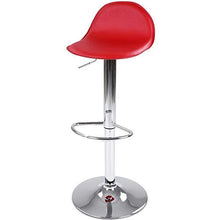 Load image into Gallery viewer, Barhocker Rückenlehne Rot 1er