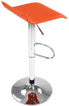 Load image into Gallery viewer, Barhocker Kunstleder Orange 1er