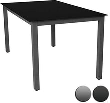 Load image into Gallery viewer, Gartentisch Alu dunkelgrau schwarz 147x87