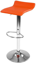 Load image into Gallery viewer, Barhocker Kunstleder Orange 1er