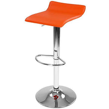 Load image into Gallery viewer, Barhocker Kunstleder Orange 2er