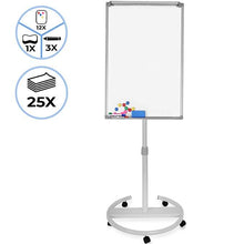 Load image into Gallery viewer, Flipchart mit Rollenfuss 60x90cm