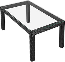 Load image into Gallery viewer, Polyrattan Teetisch (Schwarz) 80x45x37cm