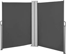 Load image into Gallery viewer, Doppel Seitenmarkise 160x600cm Anthrazit