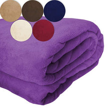 Load image into Gallery viewer, Kuscheldecke 200x220 cm Imperial Pupple