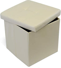 Load image into Gallery viewer, Faltbarer Sitzhocker Beige