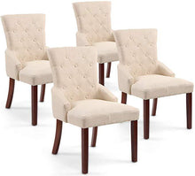 Load image into Gallery viewer, Esszimmerstuhl beige 4er Set