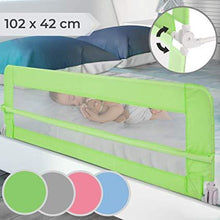 Load image into Gallery viewer, Kinder Bettgitter Gruen 102cm
