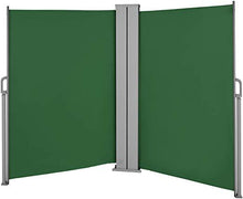 Load image into Gallery viewer, Doppel Seitenmarkise 180x600cm Gruen