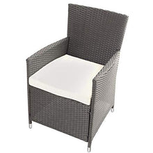 Load image into Gallery viewer, PolyRattan Rattanstuhl braun 4er Set