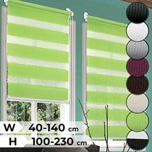 Load image into Gallery viewer, Doppelrollo 100x175cm gruen