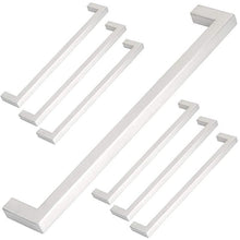Load image into Gallery viewer, Möbelgriff-Edelstahl gebuerstet-192mm 7er Set