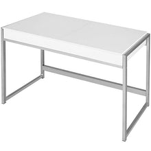 Load image into Gallery viewer, Weisser Schminktisch m. verchromtem Fuss