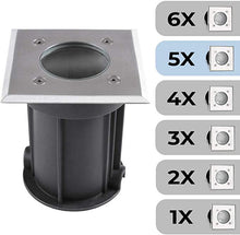Load image into Gallery viewer, Ground Light Square 5er