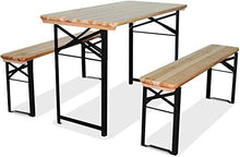 Load image into Gallery viewer, Bierzeltgarnitur 117x56x77 cm, klappbar