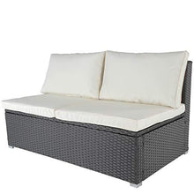 Load image into Gallery viewer, Polyrattan Sofa (Grau)