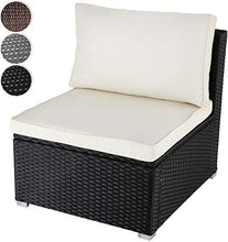 Load image into Gallery viewer, Polyrattan Sofa (Schwarz)