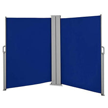Load image into Gallery viewer, Doppel Seitenmarkise 160x600cm Blau