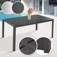 Load image into Gallery viewer, Gartentisch 150x90cm Dunkelgrau