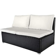 Load image into Gallery viewer, Polyrattan Sofa (Schwarz)