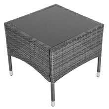 Load image into Gallery viewer, Polyrattan Teetisch (dunkelgrau)