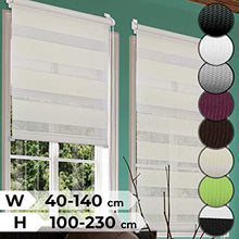 Load image into Gallery viewer, Doppelrollo 80x175cm creme