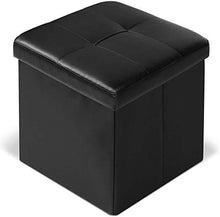 Load image into Gallery viewer, Faltbarer Sitzhocker Schwarz