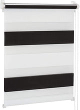 Load image into Gallery viewer, Doppelrollo 40x100cm schwarzweiss