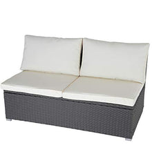 Load image into Gallery viewer, Polyrattan Sofa (Grau)