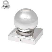 Load image into Gallery viewer, Pfostenkappen Edelstahl 141mm 2er Set
