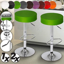 Load image into Gallery viewer, Barhocker Rund Grün 2er