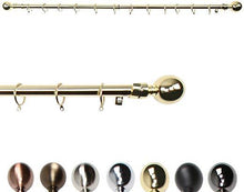 Load image into Gallery viewer, Gardinenzubehoer-Messing poliert-70-120cm