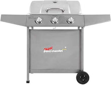 Load image into Gallery viewer, BBQ Gasgrill 3 DE/CH/ÖS silber