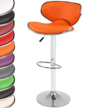 Load image into Gallery viewer, Lederbarhocker(Orange)-1er