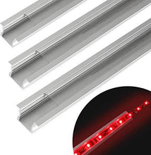 Load image into Gallery viewer, Aluminiumprofil für LED-Streifen LED Strip Aluprofil Set Schiene Alu Profil Aluminium Streifen Pro
