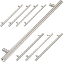 Load image into Gallery viewer, Möbelgriff-Edelstahl gebuerstet-224mm 8er Set