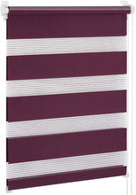 Load image into Gallery viewer, Doppelrollo 60x120cm aubergine