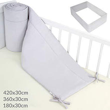 Load image into Gallery viewer, Babybettnestchen180x30cm grau