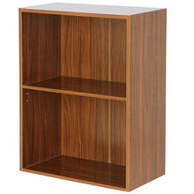 Load image into Gallery viewer, 2 Schichten Bücheregal(nussbaum)
