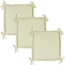 Load image into Gallery viewer, Bankpolster Bankkissen Bankauflage Sitzpolster Sitzkissen Sesselkissen Stuhlkissen 3er Set