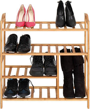 Load image into Gallery viewer, Schuhregal mit 4 Etagen