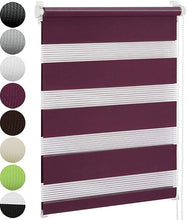 Load image into Gallery viewer, Doppelrollo 60x120cm aubergine