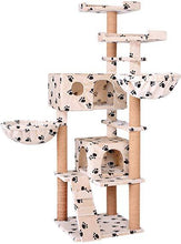Load image into Gallery viewer, Cat tree (Beige paw)