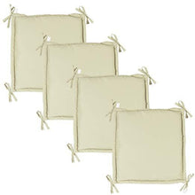 Load image into Gallery viewer, Bankpolster Bankkissen Bankauflage Sitzpolster Sitzkissen Sesselkissen Stuhlkissen 4er Set
