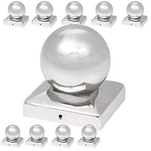 Load image into Gallery viewer, Pfostenkappen Edelstahl 121mm 10er Set