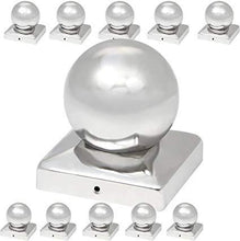 Load image into Gallery viewer, Pfostenkappen Edelstahl 121mm 11er Set